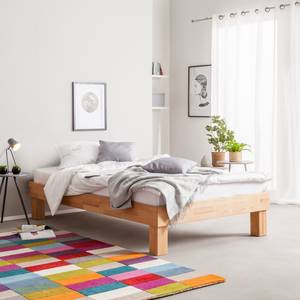 Massief houten bed AresWOOD Kernbeuken - 140 x 200cm - Zonder hoofdeinde