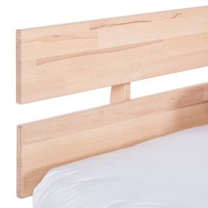 Massief houten bed AresWOOD Wit geolied kernbeukenhout - 160 x 200cm - Met hoofdeinde