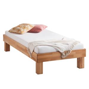 Lit en bois massif AresWOOD Duramen de hêtre - 90 x 200cm - Sans tête de lit