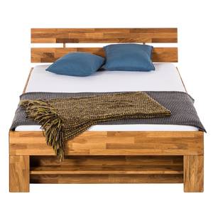 Massief houten bed EosWOOD massief eikenhout - Eik - 140 x 200cm
