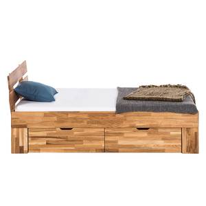 Massief houten bed EosWOOD massief eikenhout - Eik - 100 x 200cm