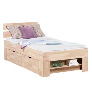 Massief houten bed EosWOOD massief eikenhout - Wit geolied eikenhout - 90 x 200cm