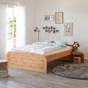 Massief houten bed Fia massief grenenhout - Natuurlijk gelakt en gebeitst grenenhout - 160 x 200cm