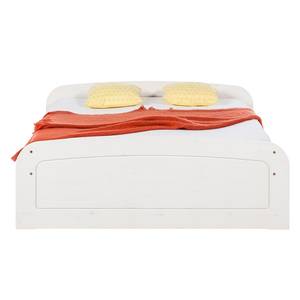 Massief houten bed Fia massief grenenhout - Wit grenenhout - 160 x 200cm