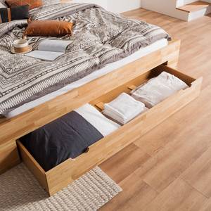 Massief houten bed TemukaWOOD 180x200cm - eikenhout - Eik - 180 x 200cm