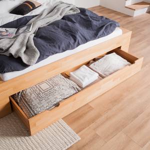 Massief houten bed TemukaWOOD 180x200cm - eikenhout - Kernbeuken - 140 x 200cm