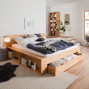 Massief houten bed TemukaWOOD 180x200cm - eikenhout - Kernbeuken - 180 x 200cm