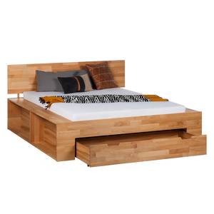 Massief houten bed TemukaWOOD 180x200cm - eikenhout - Kernbeuken - 140 x 200cm