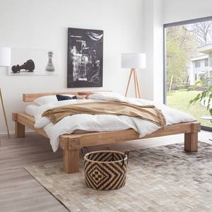 Massief houten bed Viktoria Wit geolied eikenhout - 180 x 200cm