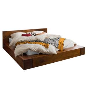 Massivholzbett Wicklewood Braun - Massivholz - 230 x 71 x 235 cm