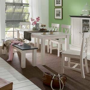 Table Lyngby (extensible) Pin massif - Blanc