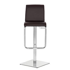 Tabouret de bar Maura Cuir synthétique marron