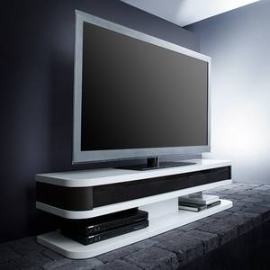 Meuble TV Lightspeed I Blanc mat / Noir