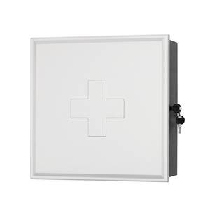Medizinschrank Medibox Weiß/Silber