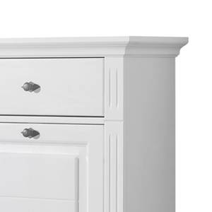 Armoire polyvalente Nolan Pin noueux massif - Lasure blanche