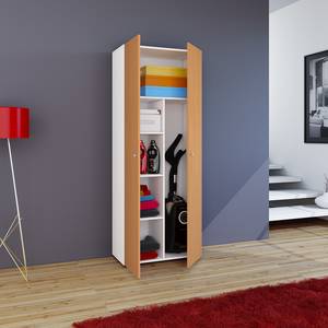 Kast Vandol Beukenhouten look/wit