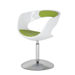 Fauteuil pivotant Merida Vert pomme / Blanc