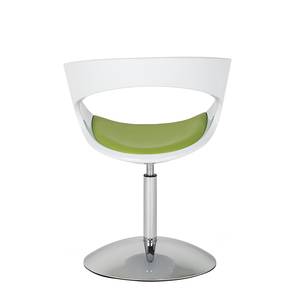 Fauteuil pivotant Merida Vert pomme / Blanc