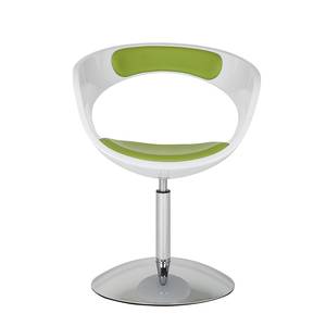 Fauteuil pivotant Merida Vert pomme / Blanc