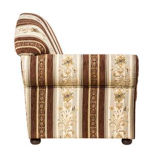 Longchair Henry geweven stof - Beige/bruin - Armleuning vooraanzicht links