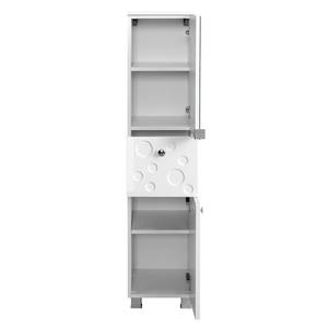 Armoire colonne Bubble II Blanc brillant - Largeur : 30 cm