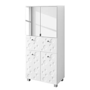 Armoire colonne Bubble II Blanc brillant - Largeur : 60 cm