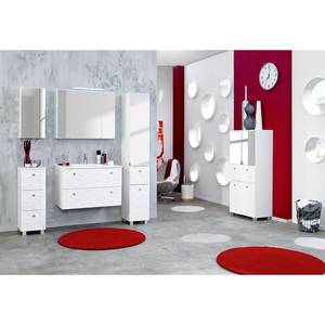 Armoire colonne Bubble II Blanc brillant - Largeur : 60 cm