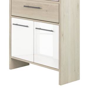 Kleine kast Quickset 350 lichte pijnboomhouten look/wit - Breedte: 62 cm