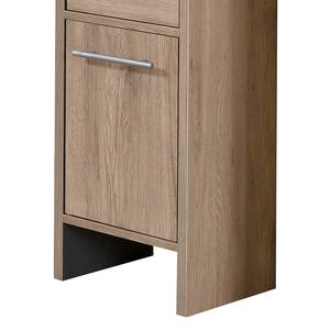 Midischrank Kim Eiche Sanremo Dekor / Grau - Breite: 33 cm