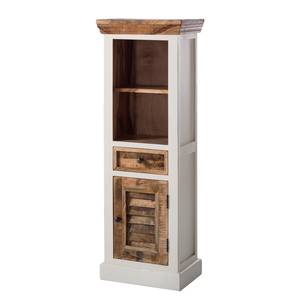 Armoire midi Newhaven Manguier partiellement massif - Manguier / Blanc