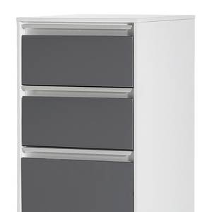 Armoire midi Tinus Basalte - 35 cm - Gris mat - Largeur : 35 cm