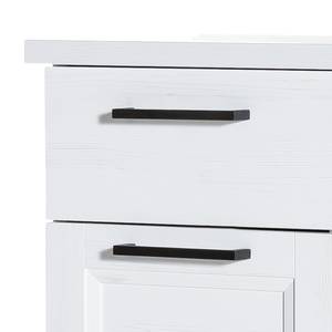 Armoire midi Visano Imitation pin blanc