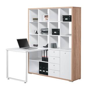 Mini bureau Lela Imitation chêne Sonoma / Blanc alpin