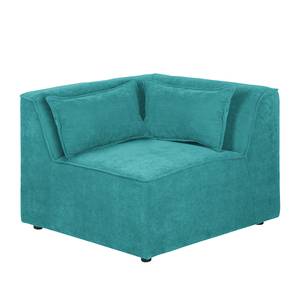 Module-hoekbank Pilmore I micro-velours - Turquoise