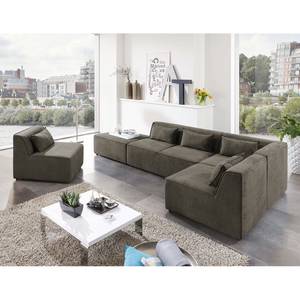 Modul-Ecksofa Pilmore II Microvelours Taupe