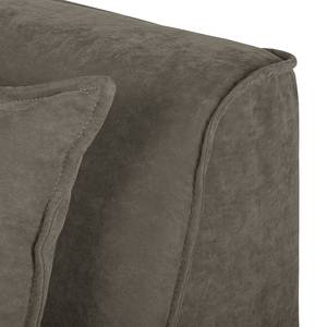 Canapé d'angle modulable Pilmore II Microvelours - Taupe