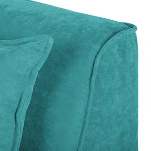 Canapé d'angle modulable Pilmore II Microvelours - Turquoise