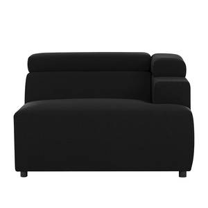 Modular Ecksofa Hillier Webstoff Armlehne davorstehend rechts - Schwarz