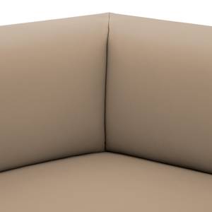 Chaise longue Seed echt leer - Echt leer Gad: Taupe - Armleuning vooraanzicht rechts