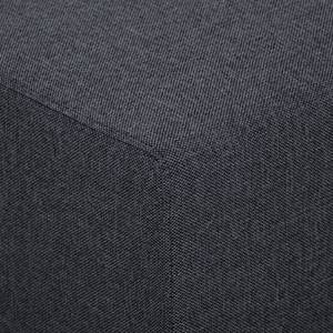 Méridienne Seed Tissu Tissu Milan : Anthracite - Accoudoir monté à droite (vu de face)