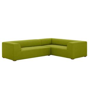 Ecksofa Seed I Webstoff Stoff Ramira: Limette - Armlehne davorstehend rechts