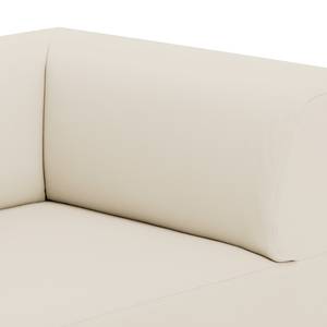 Ecksofa Seed III Echtleder Longchair davorstehend links - Echtleder Gad: Creme