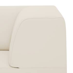 Ecksofa Seed III Echtleder Longchair davorstehend links - Echtleder Gad: Creme