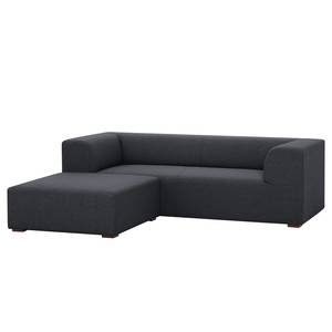 Ecksofa Seed III Webstoff Longchair davorstehend links - Webstoff Milan: Anthrazit