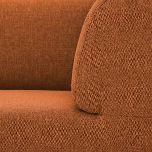 Hoekbank Seed III geweven stof - chaise longue vooraanzicht links - Geweven stof Milan: Roestbruin