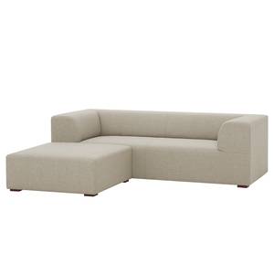 Ecksofa Seed III Webstoff Longchair davorstehend links - Stoff Selva: Beige