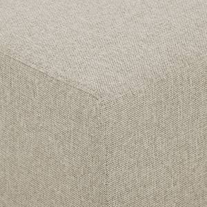 Ecksofa Seed III Webstoff Longchair davorstehend links - Stoff Selva: Beige