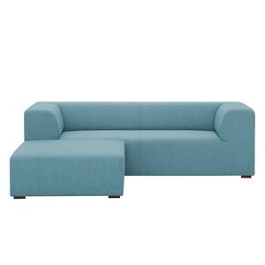 Ecksofa Seed III Webstoff Longchair davorstehend links - Stoff Selva: Hellblau