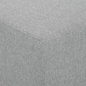 Ecksofa Seed III Webstoff Longchair davorstehend links - Stoff Selva: Silbergrau