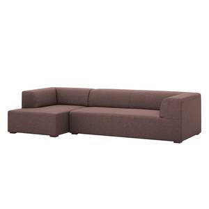 Ecksofa Seed IV Webstoff Webstoff Milan: Grau-Braun - Longchair davorstehend links